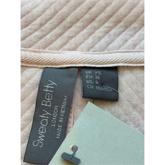 NWT sweaty Betty Radiant Half Zip Sweatshirt, neutral pink XS $130 - Picture 4 of 8